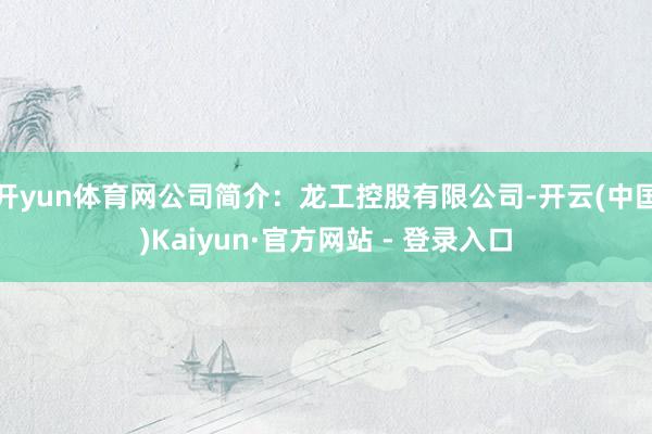 开yun体育网公司简介：龙工控股有限公司-开云(中国)Kaiyun·官方网站 - 登录入口